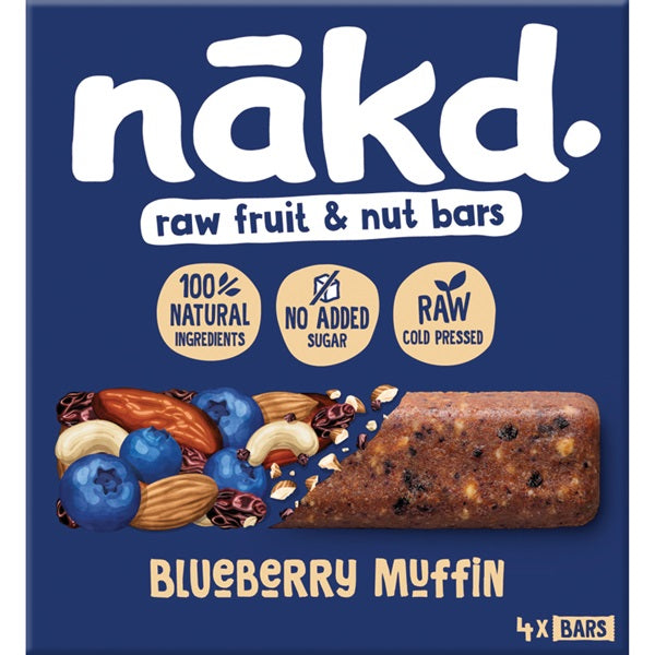 NAKD blueberry muffin fruitreep met noten