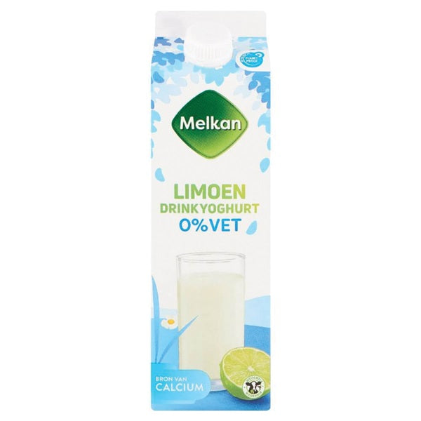 Melkan 0% drinkyoghurt limoen