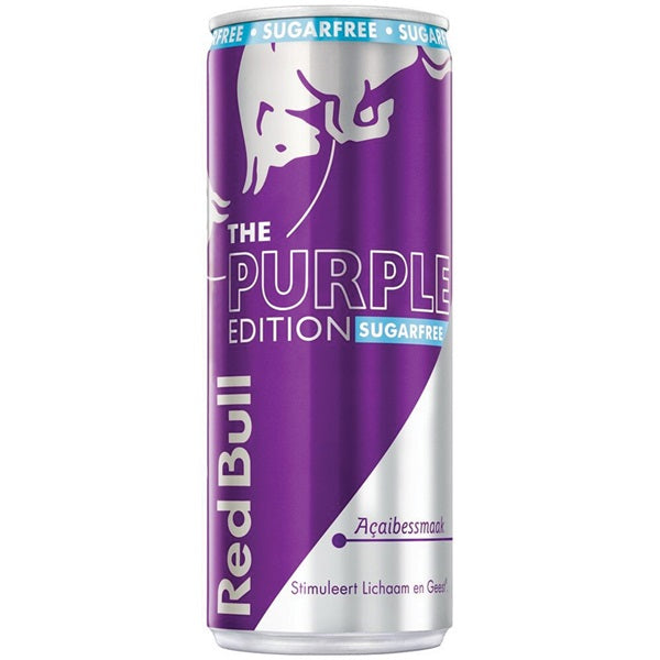 Red Bull energiedrink purple edition sugar free