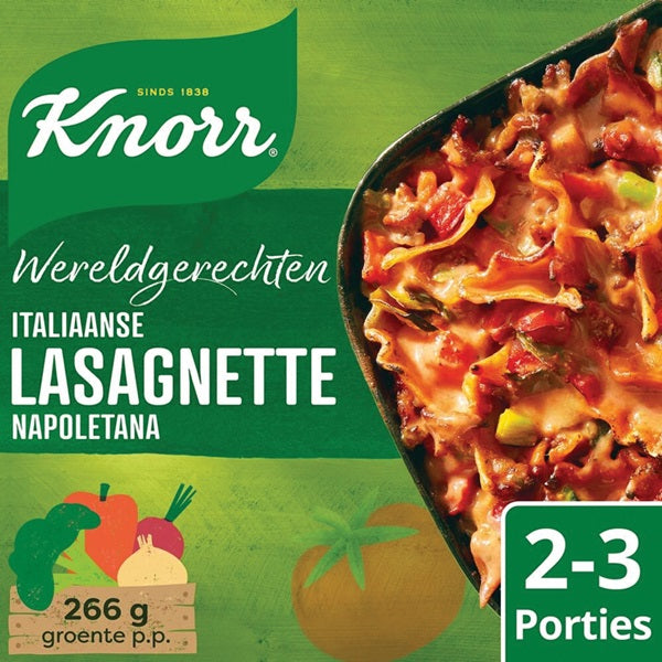 Knorr Wereldgerechten Italiaanse lasagnette Napoletana