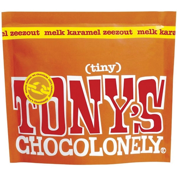 Tony's chocolonely tiny melk karamel zeezout