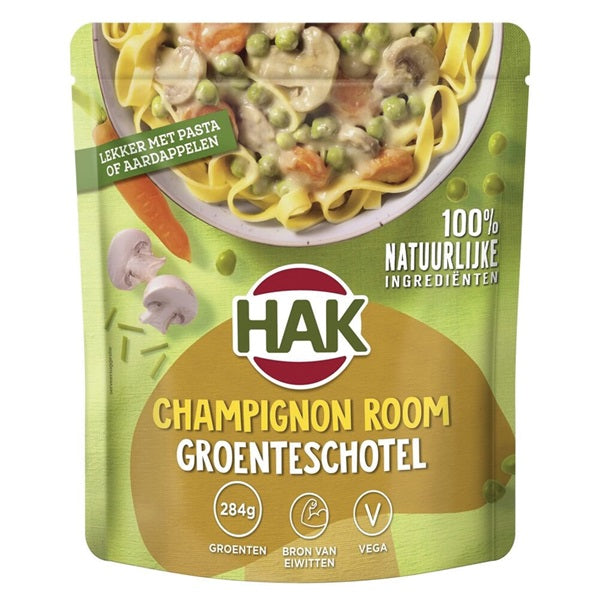Hak groenteschotel champignon room