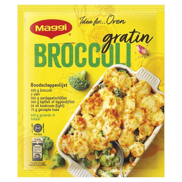 Maggi kruidenmix voor broccoli gratin