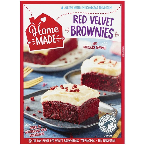 Home Made brownies red velvet