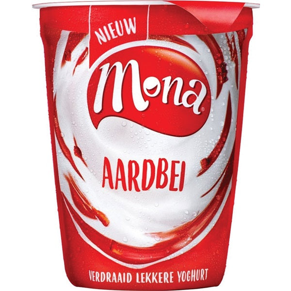 Mona griekse yoghurt met aardbei