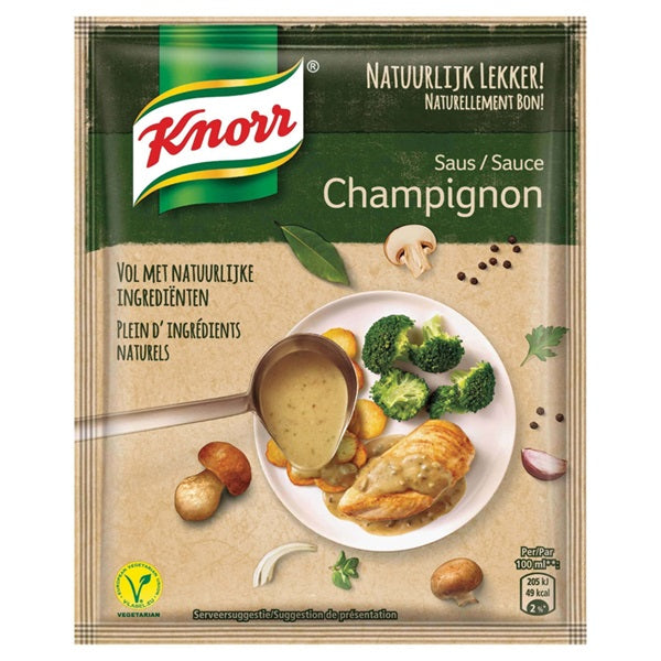 Knorr natuurlijk lekker champignon saus