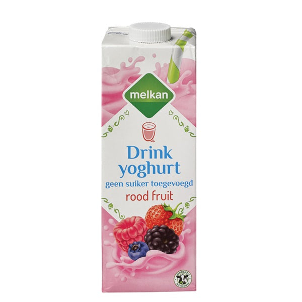 Melkan drinkyoghurt rode vrucht light